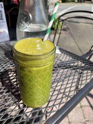 Green alkaline juice   at The Red Fern in Rochester