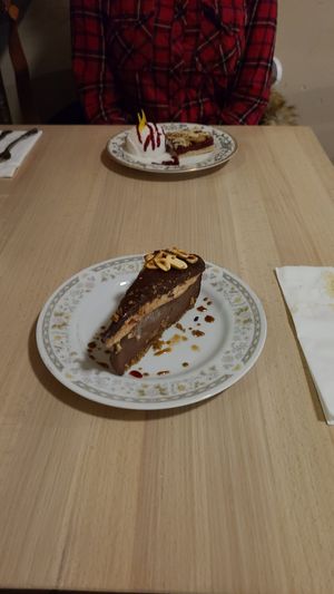 Chocolate Candy Bar Cheesecake (Valentine's Dinner Special) at The Red Fern in Rochester