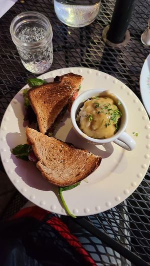 ABLT with mashed potatoes at The Red Fern in Rochester