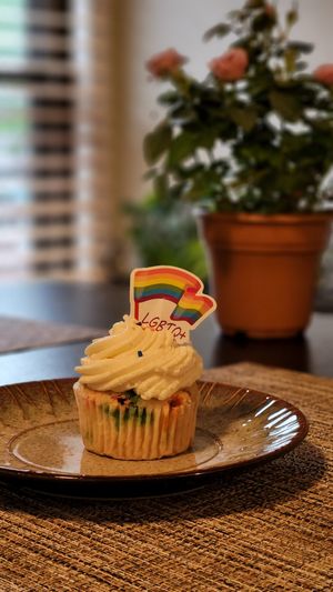 Pride cupcake! 🌈 at The Red Fern in Rochester