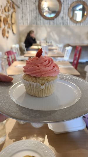 Strawberry cupcake at The Red Fern in Rochester
