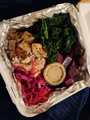 Takeout Buddha Bowl #Veganuary at The Red Fern in Rochester