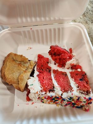 Jam bar(my fav) and funfetti cake at The Red Fern in Rochester