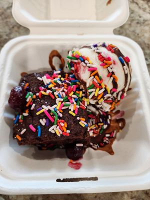 Brownie sundae at The Red Fern in Rochester