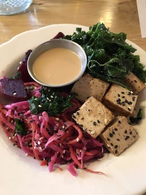 Buddha Bowl. Perfect portion size and deliciously prepared! at The Red Fern in Rochester