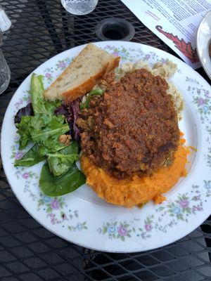 Compost plate at The Red Fern in Rochester