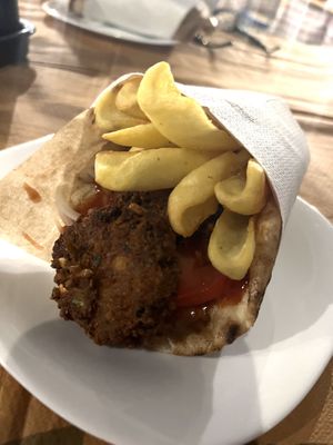 Falafel kebab €5   at SouvLake in Skiathos