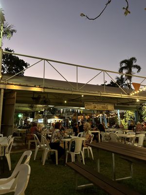 Live music, outside seating  at Ton's Bistro at Dinah in Stuart Park