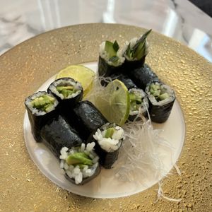 cucumber roll and avocado roll  at ENOSAKE in Rome