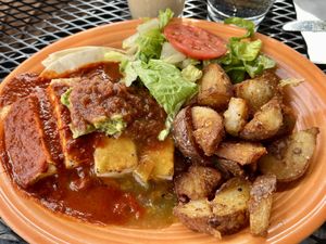 Huevos rancheros (4/5)  at Winona's in Steamboat Springs