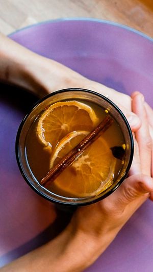 Piwo grzane
*Suszona pomarańcza
*Cynamon 
*Goździki
*Żurawina
*Puder pomarańczowy at NO TU OliDeli in Warsaw