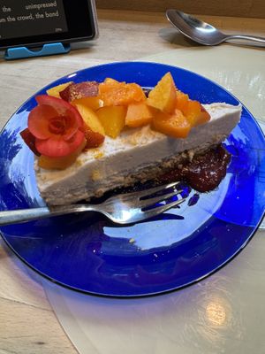 Cashew and tofu cheesecake   at NO TU OliDeli in Warsaw