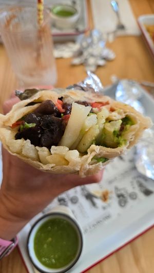 Veganized California burrito at San Pancho in Takoma Park