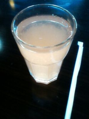 ORGANIC YERBA MATE TEA infused with fresh fruits, sweetened with stevia. at Green Corner Cafe in Glendale