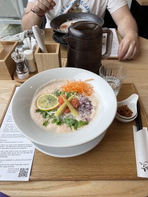Ramen vegano  at Ramen Kamon in Takayama