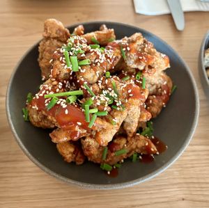 Mushroom ‘wings'  at Kafé Oransjeriet in Stavanger