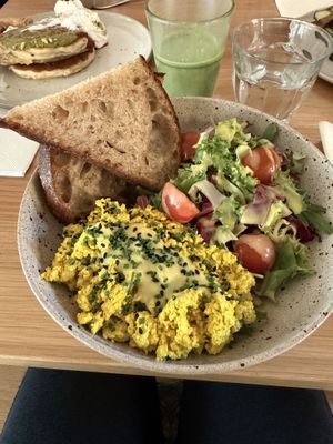 Tofu scramble   at Kafé Oransjeriet in Stavanger