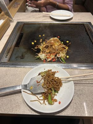   at Okonomiyaki Shiraiwa Asakusa Store in Tokyo