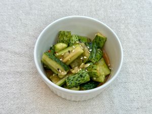 Smashed Cucumbers  at Brinji in Tbilisi