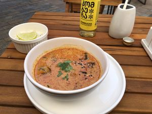 Tom Yum soup (small )  at Brinji in Tbilisi