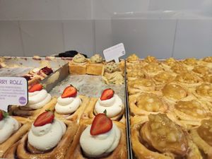 Strawberry and cookie dough at Cinnamood in Basel