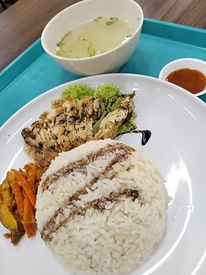 Chicken rice $5 at Flygod VegeCafe 翔一素食料理 - Vidacity in East Singapore
