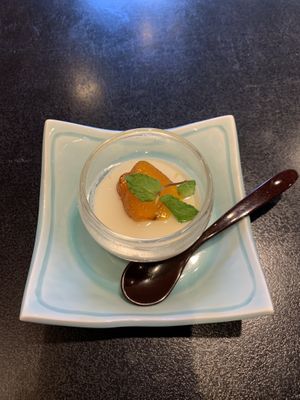 Soy pudding  at Hanabishi in Koya