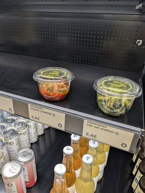 vegan kimchi at ONIT in Madrid