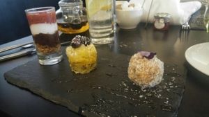 mini desserts at Raw - La Suite West in West London