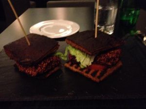 burger at Raw - La Suite West in West London