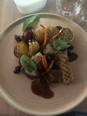 3d printed steak  at Manna 2 in Warsaw