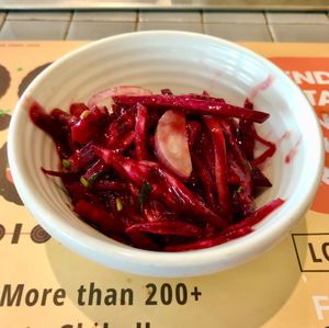 Beetroot and onion salad at Barbeque Nation - Avenues Mall in Muscat