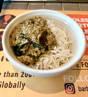 mirchi ka salan With steam rice at Barbeque Nation - Avenues Mall in Muscat