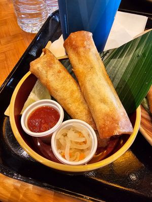 Okay spring rolls which were absolutely overpriced at Lost World Restaurant - Universal Studios Japan in Osaka