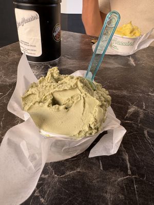 Wirklich gutes veganes Pistazien Eis!!   at Caffe Vergnano in Catania