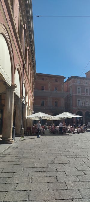 Outside at Caffè Zanarini in Bologna