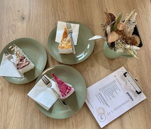 Delicious vegan, gluten free cakes   at Glutopia in Szolnok