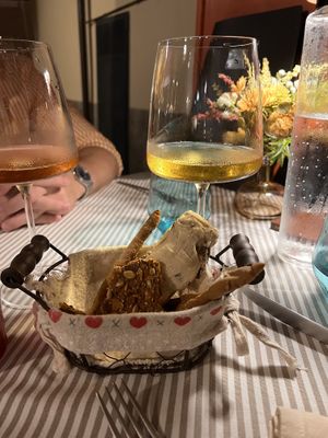 Homemade bread. Delicious!!!  at La Mingla in Gargnano