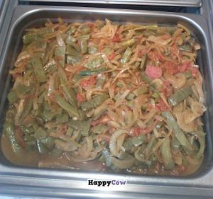 Cactus and Fajita Veggies at Tacos El Cunado - Downtown Market in Grand Rapids