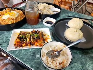  at Veggie House in San Pedro