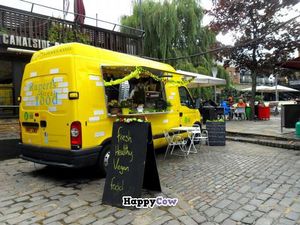 Rupert's Street yellow food truck at Camden Lock Market. at Rupert's Street - Mobile Food Van in London