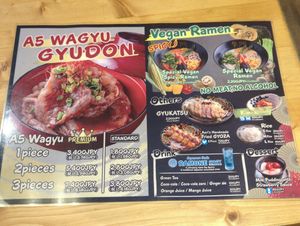 They upped the prices at Halal Wagyu Ramen Gyumon - Osaka Dotonbori in Osaka