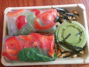 Summer rolls at Loving Heart in Chicago