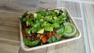 Green Deva Salad at Loving Heart in Chicago