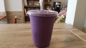 Blueberry Banana Smoothie at Loving Heart in Chicago