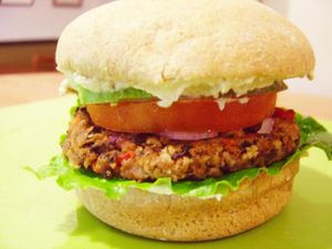 Black Bean Burger (Special) at Loving Heart in Chicago