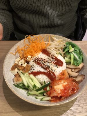 spicy com tron rice bowl (16€)  at Viegan in Stuttgart
