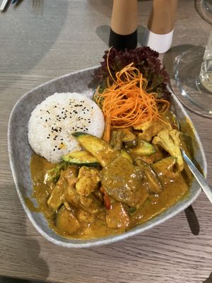 rice + peanut curry   at Viegan in Stuttgart