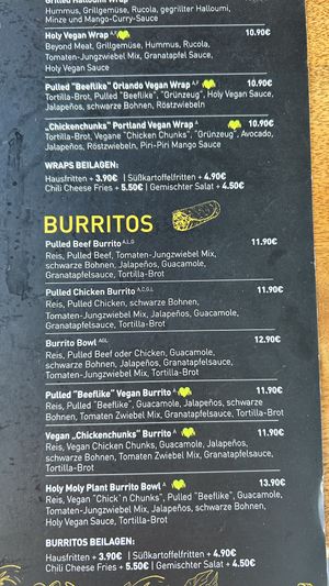 Karte2 (Ausschnitt)  at Burger Boutique in Hartberg