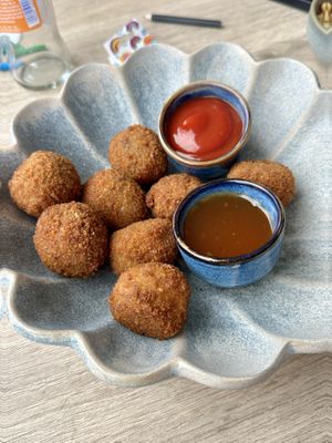 Vegan bitterballen  at Brasserie Westerkade in Goes